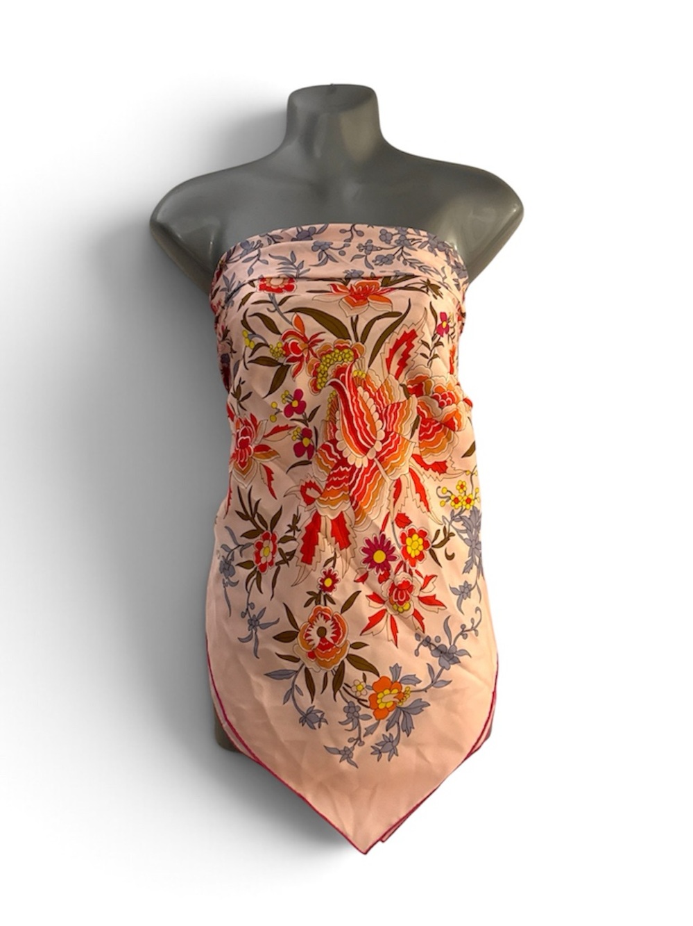 Fabulous Mulberry Silk Floral Scarf Wrap NWT